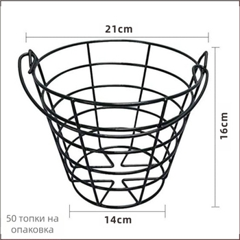 Кошница за топки за голф от стомана, персонализирана, подходяща за промоции, юбилейни тържества и откривания
