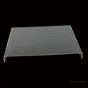 Magic Sail акрилна витрина за бижута, Л-образна стойка за обици