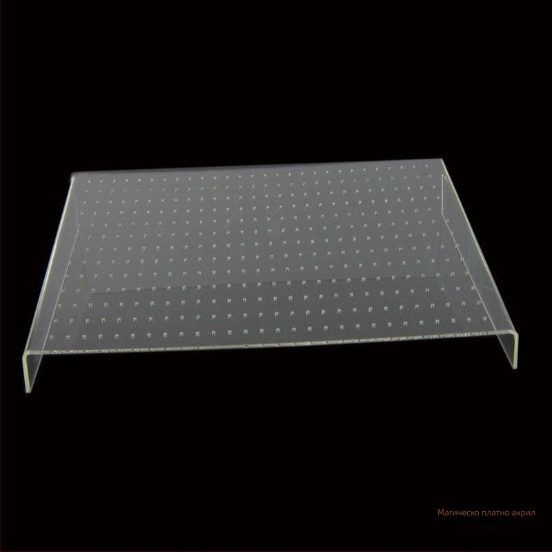 Magic Sail акрилна витрина за бижута, Л-образна стойка за обици