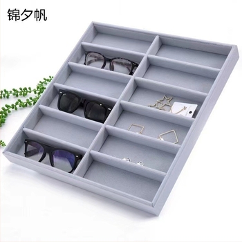 Стойка за бижута за дисплей със бамбук и велурена облицовка; корпус от масивно дърво; висококачествен дамски стил