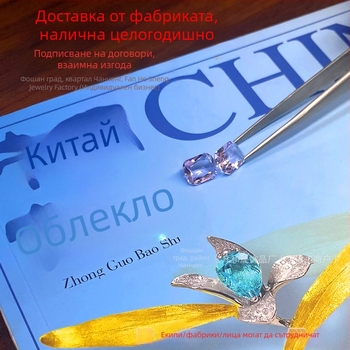 Ювелирен комплект - кристален материал, полу-механично и полу-ръчно производство, OEM и персонализиране, 10 машини за обработка, денен капацитет 100, обработка на предоставени материали