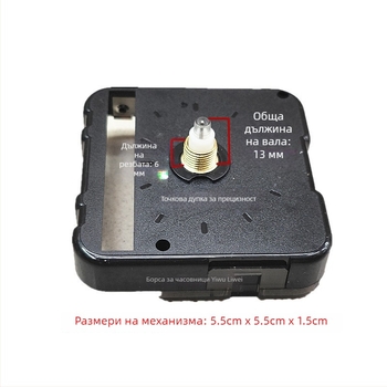 Кварцов часовников механизъм за фото рамка – F333, плавен ход на секундите, тихо, дължина на вала 13 мм, пластмасов корпус, модерен минимализъм (Движение: Кварц; Вал: 13 мм; Корпус: Пластмасов; Стил: Модерен минимализъм)