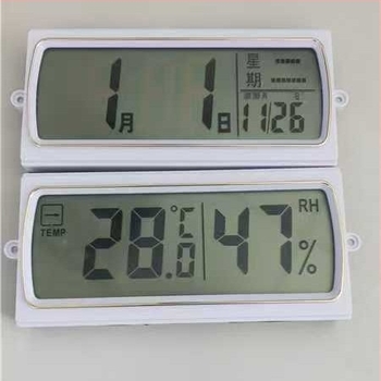 Електронен LCD дисплей за вечен календар за стенен часовник, двустранно извит дисплей, пластмасов корпус, възможност за персонализиране