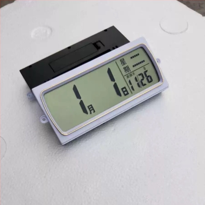 Електронен LCD дисплей за вечен календар за стенен часовник, двустранно извит дисплей, пластмасов корпус, възможност за персонализиране