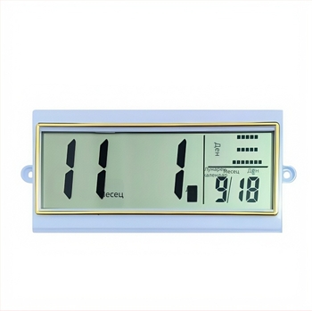 Вечен календар часовник с LCD дисплей — кварцов ход, пластмасов корпус, марка Treasure Book, модерен минимализъм