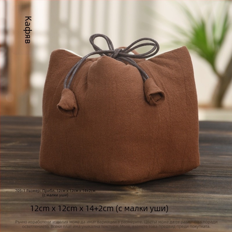 Комплект за чайна церемония с платнена торбичка за съхранение, печат на лого, Ten brocade, 30–70 г, опаковка OPP