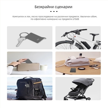 Умен тракер против изгубване K2 Pro, ABS корпус, 110 mAh батерия, Неограничено безжично разстояние, Универсална съвместимост