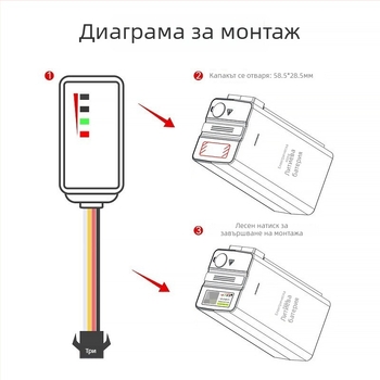 Интелигентен локатор за управление на батерията на електрически превозни средства с 4G GPS, анти-манипулационно проследяване, дисплей за ниво на батерията, вградена GPS антена, водоустойчив