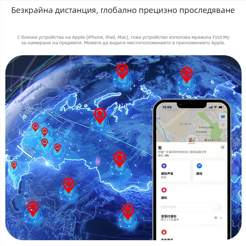 Tx-itag Локатор: Bluetooth антиизчезване за домашни любимци, възрастни и деца, търсач на портфейл и ключове, iOS съвместим, ABS пластмаса