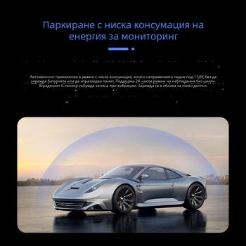 4G автомобилен видеорегистратор с резолюция 2160p, 256GB памет, 170° ъгъл на виждане и монтаж върху огледалото за обратно виждане на предното стъкло