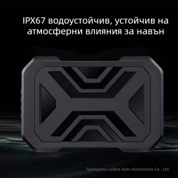 Мотоциклетен преден и заден видеорегистратор, 1080p двойно заснемане, 140° ъгъл, поддържа до 128GB microSD, DC 12–72V