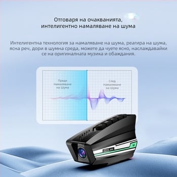 BT16 Мултифункционална Bluetooth слушалка за каска с 1080P камера, светлина за предупреждение и запис на пътя