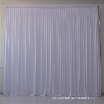 Сватбен фон за сцена, полиестерна млечна коприна, ръчна изработка