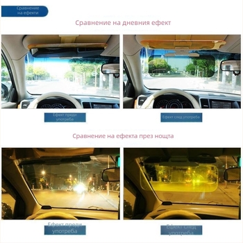 Универсален клип за автомобилно слънцезащитно огледало за дневна и нощна употреба, поляризирана защита от отблясъци, клип за огледало