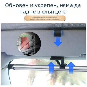 Fondi Tai Автоматичен издърпващ се автомобилен сенник за предното стъкло – алуминизиран филм, монтаж тип карта, съвместим със специални автомобили