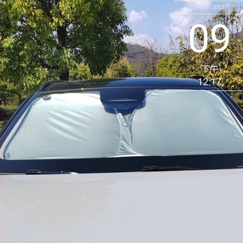 Слънцезащитно покривало за кола, покрит текстил, персонализирано лого, печат на лого, монтаж тип карта, общо приложение, узор: Brand LOGO