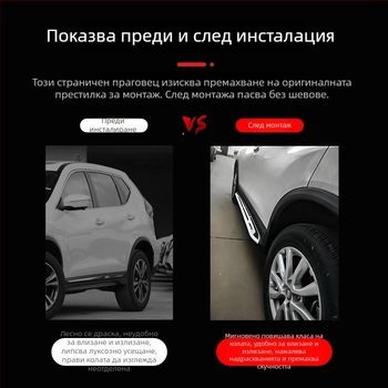 Комплект педали за Nissan Qashqai 2014-2021, пластмасов, без осветление