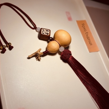 Автомобилен украса от тиква с пискюл за огледало, модерен вътрешен декор за автомобил