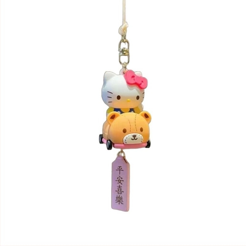 Автомобилна висулка за огледало с котешки мотив, карикатурен стил; Материал: Смес, Функция: Интериорно украса, Класификация: Автомобилни украси