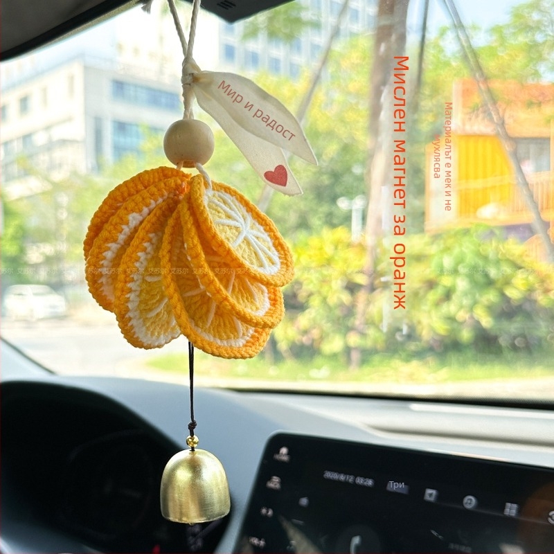 Окачалка за автомобилно огледало, памучна прежда, прост стил, вътрешно декориране