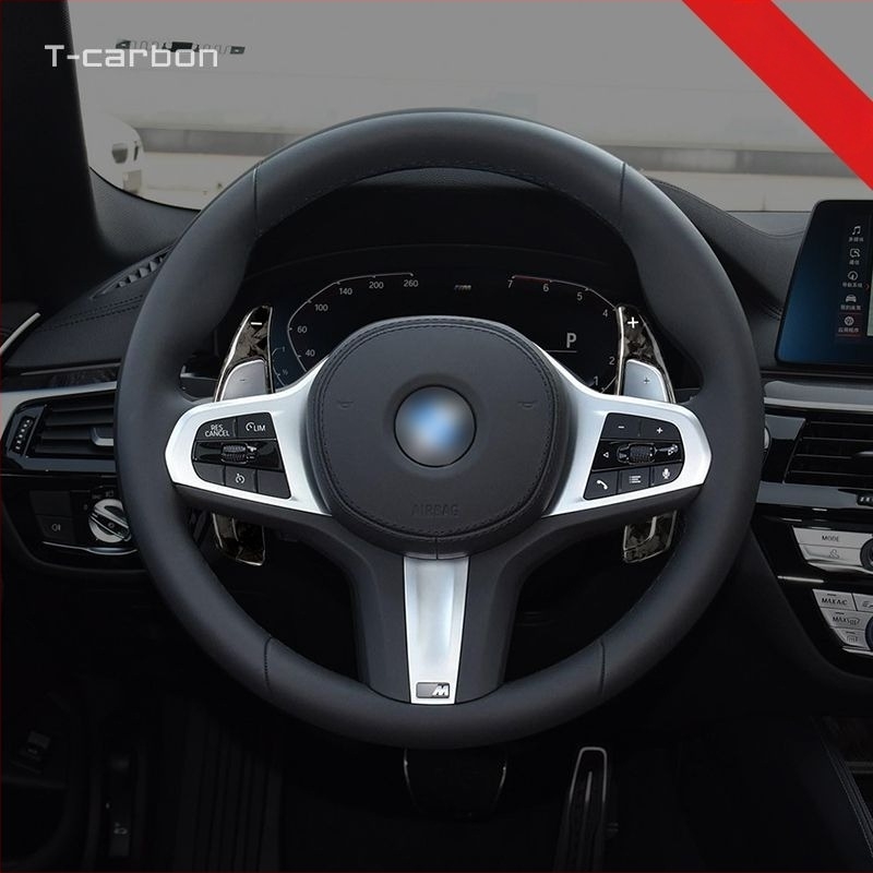 Падъли за волан от карбон T-carbon за BMW 5 Series (525/530) – монтаж с лепило, удължени и стилни