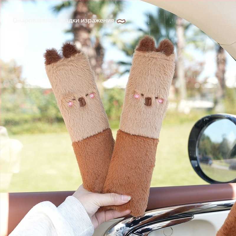 Карикатурни плюшени презрамки за автомобил, персонализируеми с лого, тегло 100 g