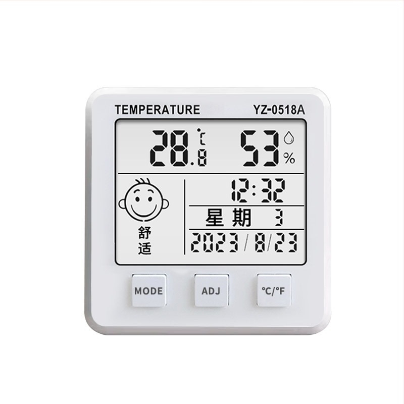 Смарт високоточен измервател на температура и влажност за вътрешна и автомобилна употреба с LCD дисплей
