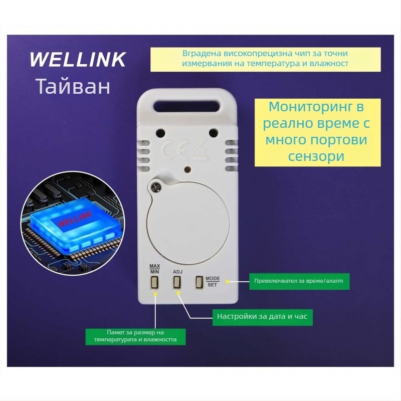 Aim преносим термометър за външна и домашна употреба с измерване на температура и влажност, компактен часовник | Марка: Aim; Тип: Други термометри; Разделителна способност на температурата: Други