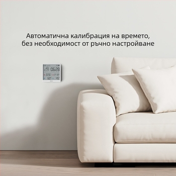 Duke TH3 термометър-хигромер с WiFi, високоточен цифров дисплей, самозалепващ за стена или поставка