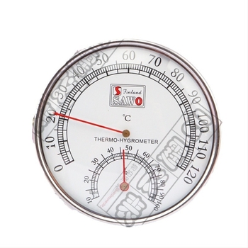 Сауна термометър и влагомер, индустриално водоустойчив, висока прецизност, резолюция 0.1°C, грешка температура ±0.5°C, грешка влажност ±5% RH