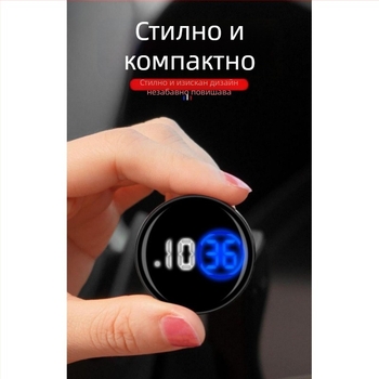 Автомобилен часовник с регулируем ъгъл на дисплея и измерител на температурата на охладителната течност; Материал: Друг; Произход: Друг; Марка: Друг