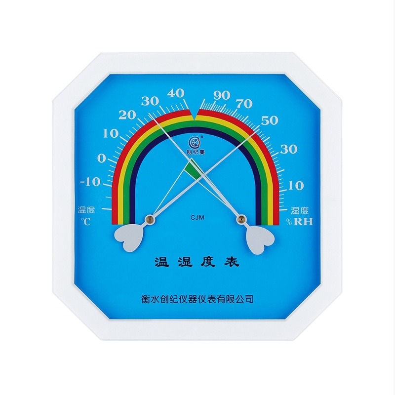 Октагонален стенен термометър и хигромер - модел CJM-A111a, температурен диапазон -10 до 40°C, влажност 0-100% RH, точност температура ±0.1°C, точност влажност ±0.1% RH