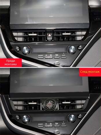 Интериорно украшение за автомобилен часовник за осмо поколение Камри — радиален тип декорация; Тип: Друг; Марка: Друг