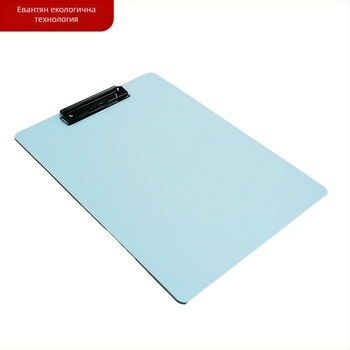 Персонализиран A4 файл от PP с мощна щипка и дъска за писане