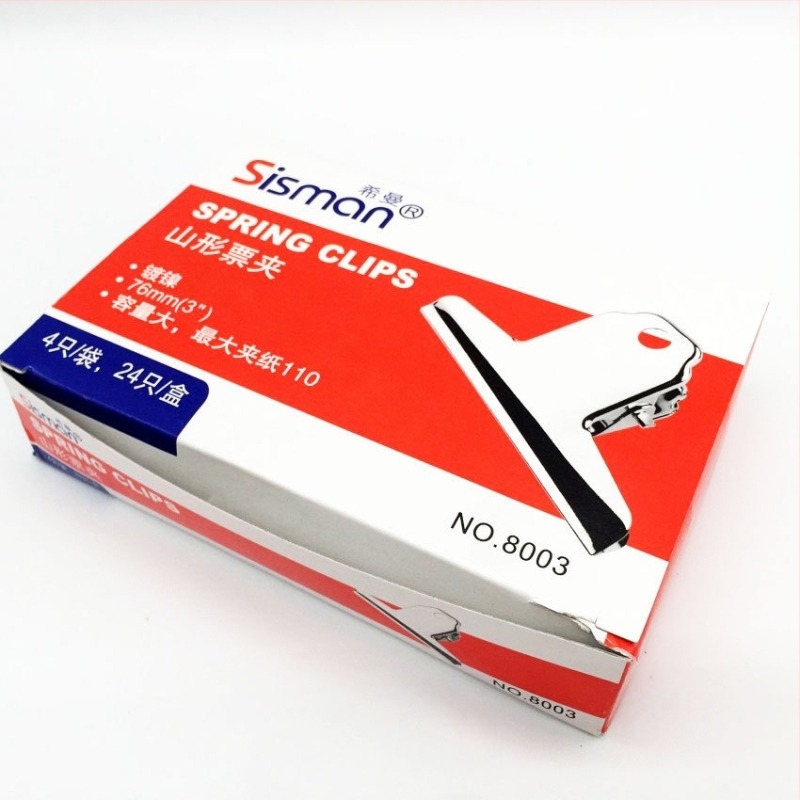 Seaman неръждаема стомана планинска щипка – кръгъл клип за квитанции, метален клип за бюро