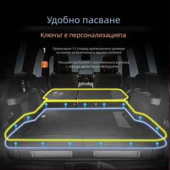 Автомобилен надуваем спален матрак Brushed за Lexus GX550h / Prado, PVC, ръчно напомпване, макс. товар 200 кг, тегло 5,15 кг