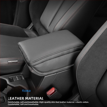 Spire кожен калъф за подлакътник за Subaru — универсална съвместимост, персонализируема вътрешна повдигаща подложка (модел: както е показано)