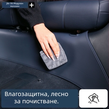 Кожена подложка против надраскване и удар от крак за защита на интериора под триредните седалки Zeekr 9X