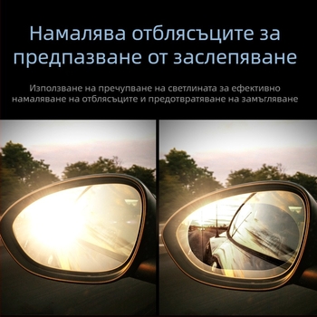 Филм за задното огледало на автомобила против дъжд, анти-мъгляване, водоотблъскващ, хидрофобно покритие, стъклен филм за прозореца
