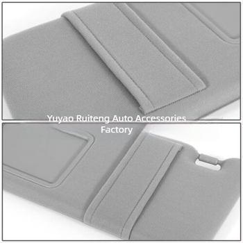 Автомобилен слънцезащитник с LED осветление (HD огледало за грим) – Snap-on монтаж, печат на лого, възможност за частен етикет, прост дизайн