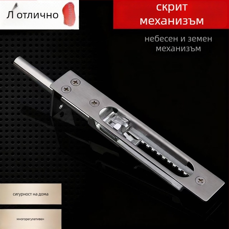 Врата против кражба със скрит заключващ механизъм, неръждаема стомана, интегриран заключващ механизъм, модел 20440