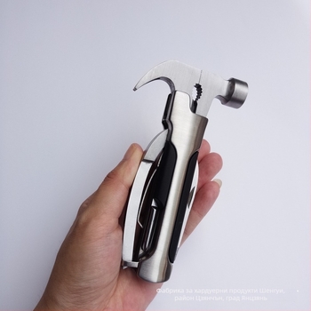 Claw hammer за оцеляване, глава от неръждаема стомана, експлозивоустойчив, удароустойчив, дръжка от стомана