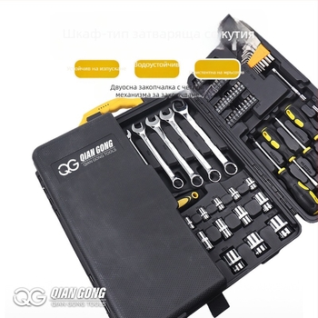 Комплект инструменти за авто ремонт, 110 части, кутия за инструменти, материал 35k, за домашен авто ремонт
