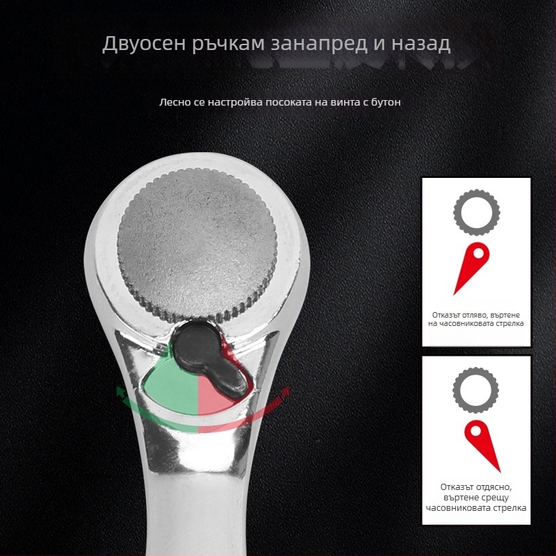 30-в-1 комплект сокетен ключ и отвертка с трещотка за домашни и машинни ремонти, S2 сплавна стомана