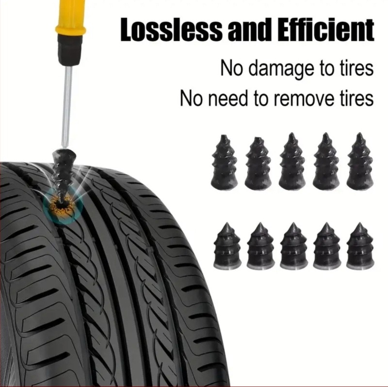 Colleo 42-части комплект за ремонт на гуми в EVA чанта за автомобили, мотоцикли и електрически превозни средства (модел 0987)