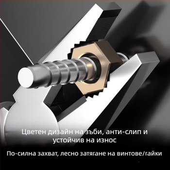 Golden Snail 17-частен комплект ръчни инструменти със преносима кутия за домакинството, стомана хром-ванадий