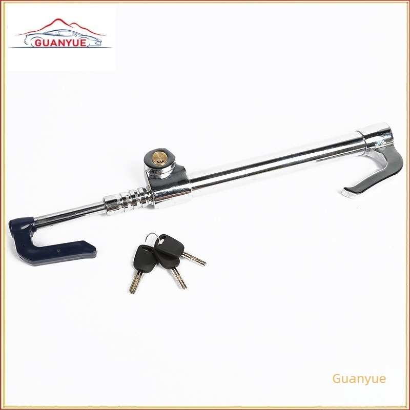 Автомобилен замок за волана – тройно заключване за съединител и газ, корпус от стомана, модел GY-8080, марка guanyue