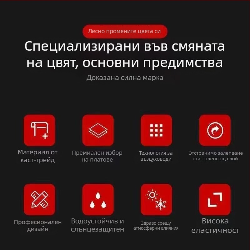 Автомобилен интериорен филм за защита с флорална карбонова текстура (гъвкав базов слой; PVC материал; 2-годишна гаранция; лесна инсталация с канали за отстраняване на въздуха; UV устойчиво покритие)