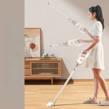 Безжична преносима ръчна прахосмукачка за дома, 45W, ≤36V, сухо всмукване, тръбен дизайн, торба за прах от плат; за диван, прозорци и автомобил