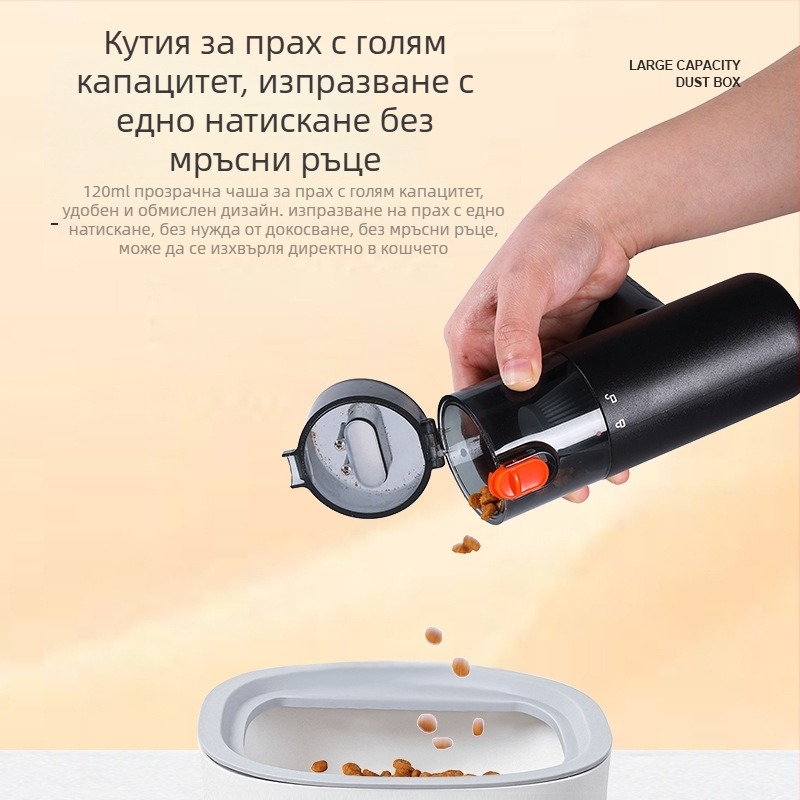 Ръчна автомобилна прахосмукачка с интегрирана функция духане и всмукване, компактна преносима прахосмукачка с мощно всмукване